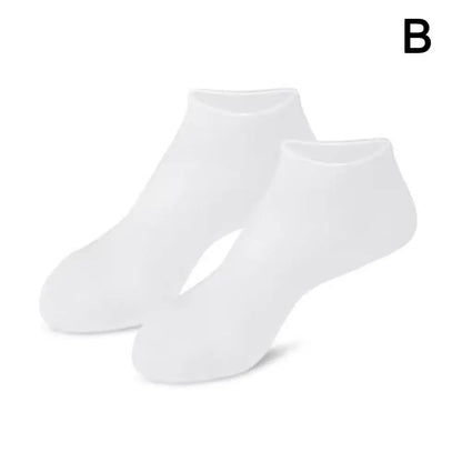 2 Pack Moisturizing Silicone Gel Socks for Dry Cracked Feet Nourishing Skin Lubricating Foot Care Massage Socks