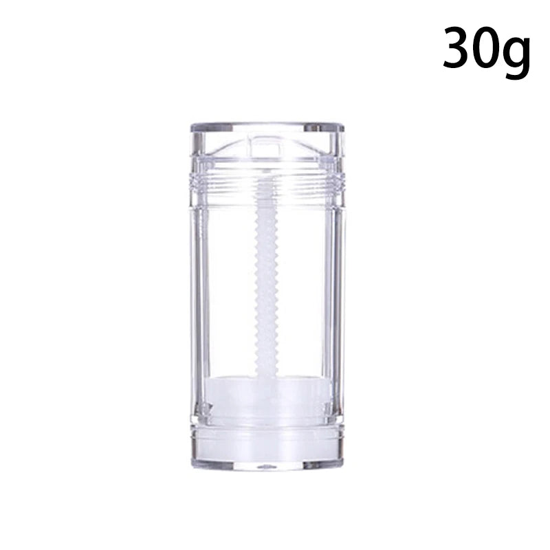 15/30/50/75g Deodorant Tube Handmade Round Twist Up Bottom Filling Empty Blush Stick Filling Stick Deodorant Container Travel