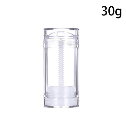 15/30/50/75g Deodorant Tube Handmade Round Twist Up Bottom Filling Empty Blush Stick Filling Stick Deodorant Container Travel
