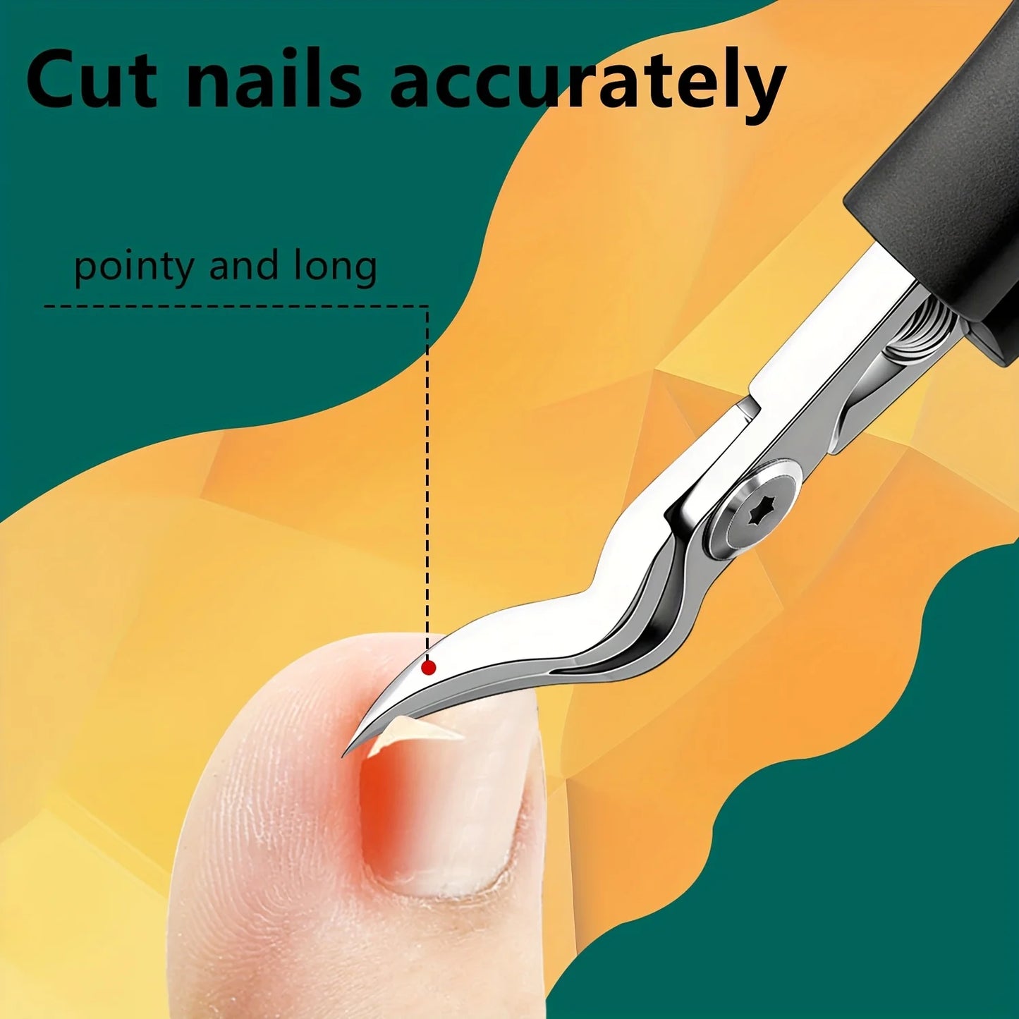 Professional Heavy-Duty Steel Toenail Clipper with Serrated Blade – For Thick & Ingrown Nails, Durable Trimmer for Men & Women