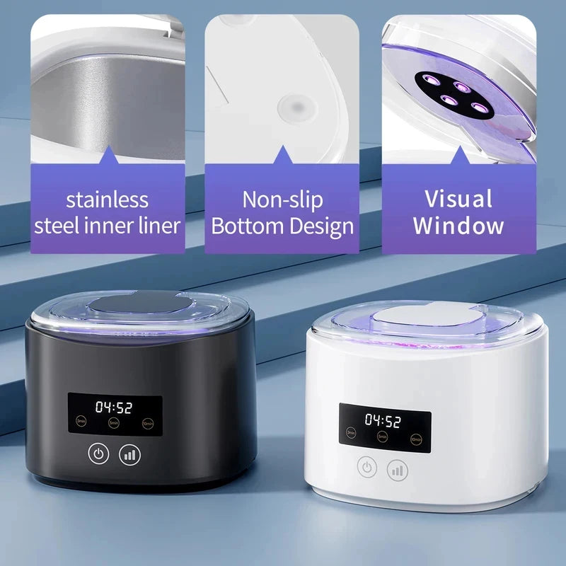 NEW HOT Small portable cleaning machine full-automatic household cleaning jewelry braces contact lens cleaner