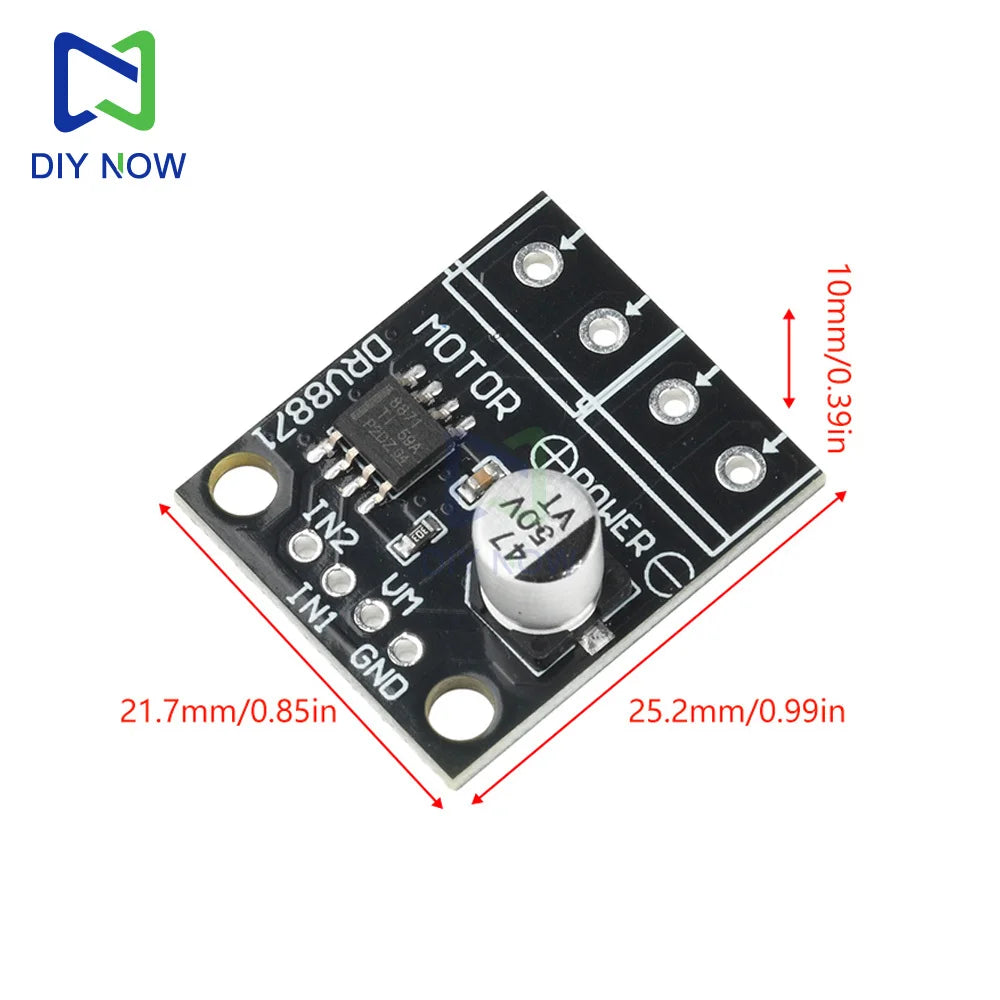 5/1Pcs DRV8871 DC 6.5-45V H-Bridge Motor Driver Module 3.6A Brushed DC Motor Control PWM 10A Sinking Source for DIY Robot