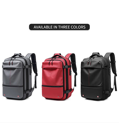 Travel Men 17 Inch Laptop Backpack Vacuum Compression Backpack Business Large Capacity School Backpack Expand Outdoor Backpack