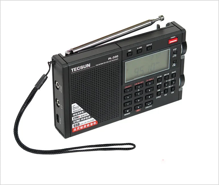 VIKEFON PL-330 FM/MW/SW/LW SSB DSP Full-Band Radio Multi-functional Portable Radio Receivers High Sensitivity Radio PL330