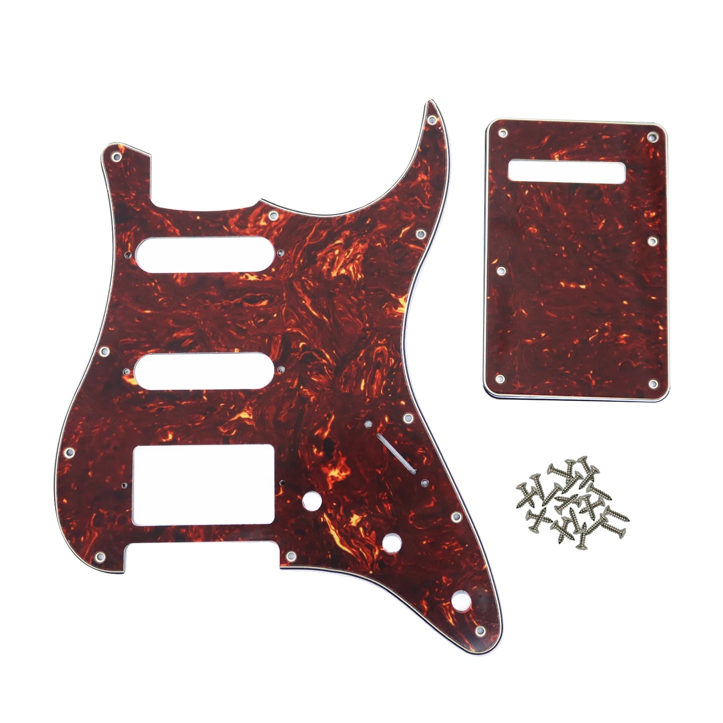 PHRILAM SSH 11 hole ST electric guitar guard, 3-Layer  St  Pickguard with Aluminum Foil Shield Fits American/Mexican ST