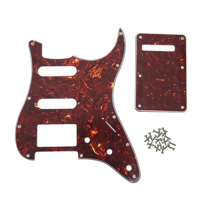 PHRILAM SSH 11 hole ST electric guitar guard, 3-Layer  St  Pickguard with Aluminum Foil Shield Fits American/Mexican ST