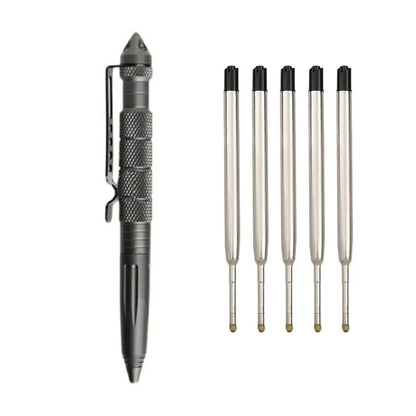 High Quality Aluminum Anti Skid Self DEFENCE Ballpoint Pens Multi Functional Tactical Pen Office Accessories School Supplies