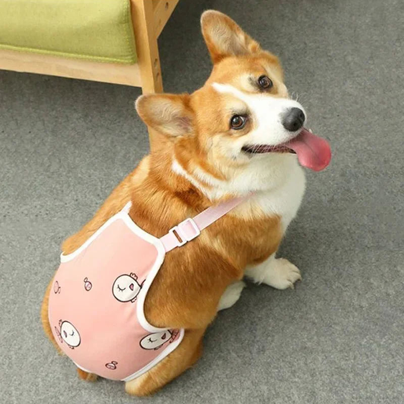 Adjustable French Bulldog Pet Shoulder Strap Physiological Pants Washable Female Dog Underwear Safety Trousers mascotas Shorts
