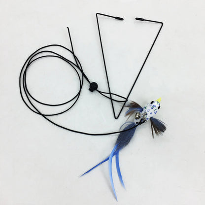 Interactive Cat Toy Cats Mouse Toys Hanging Door Retractable plaything Funny Self-hey kitten Scratch Rope Mouse Toy Pet Products