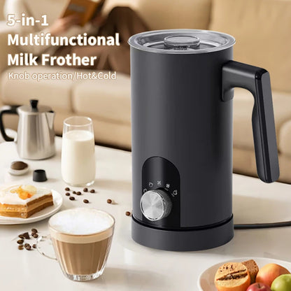 Electric Milk Frother Milk Foam Machine Automatic Milk Foamer for Cappuccino Coffee Latte 5in1 Electric Milk Frother Foam Maker
