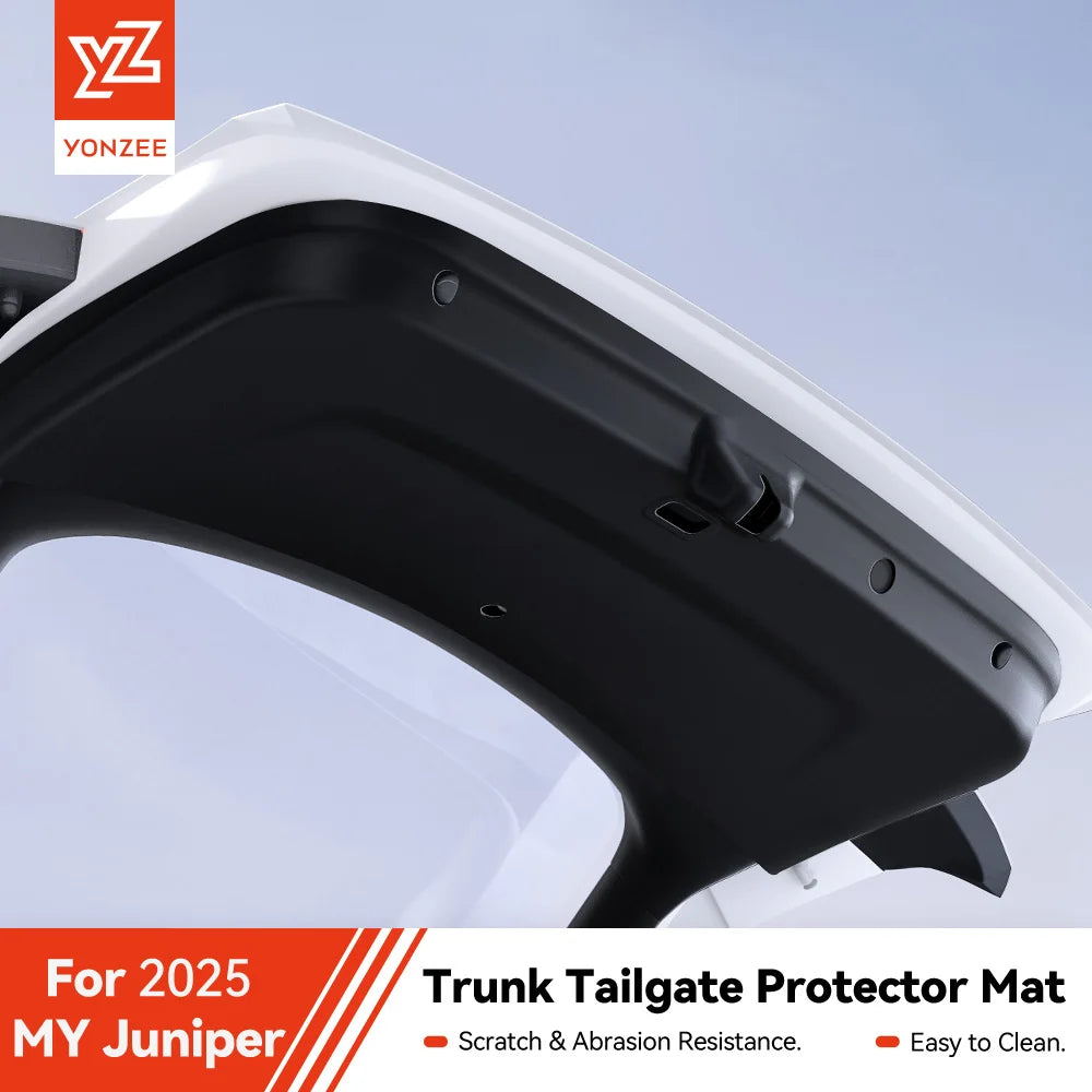YZ for Tesla Model Y Juniper 2026 Car Trunk Tailgate Protection Pad Trunk TPE Anti-dirty  Waterproof Backplate Protective Pad