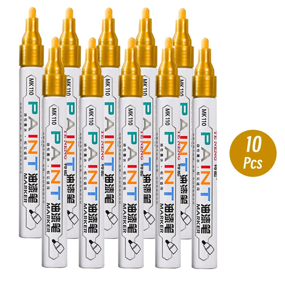 8 Colors Car Scratch Repair Paint Pen Quick Dry Touch Up Paint Repair Pen Waterproof Wheel Tyre Marker Auto Paint Marker Pens