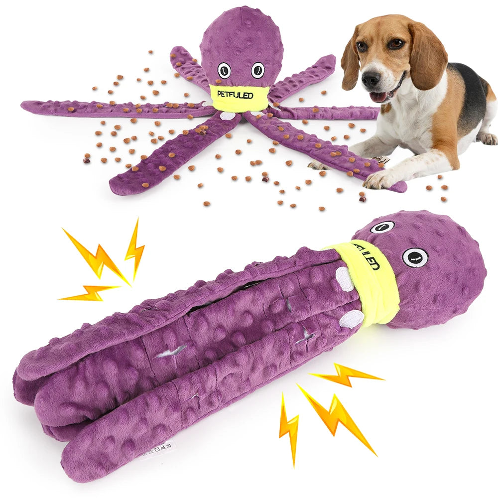Valentine'S Day Dog Enrichment Toys，Octopus Dog Toys，Dog Snuffle Toy，Helps pets eat slowly, Dog Puzzle Game Interactive Toy