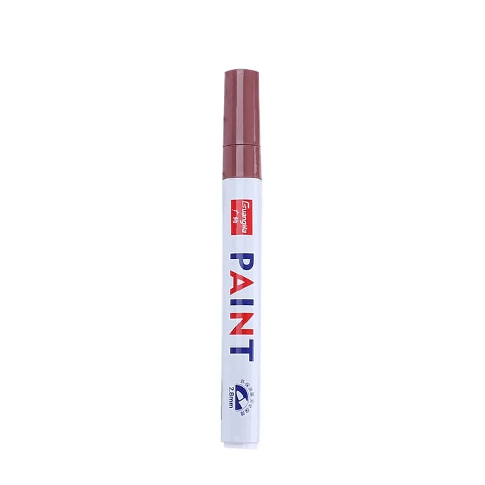 Car Paint Pen Waterproof Car Wheel Tire Oily Painting Mark Pen Auto Rubber Tyre Tread CD Metal Permanent Paint Marker