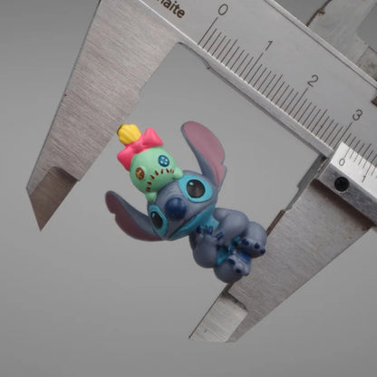 1set Stitch Cartoon Toy Doll Have 6 Different Dolls Give Away Boyfriend Anime Doll Necklace Pendant Birthday Gift Christmas Gift
