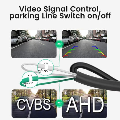 Golden Fisheye Lens Car Rear View Camera 170° Full HD Night Vision Reverse AHD Waterproof Metal Body Vehicle Parking Camera