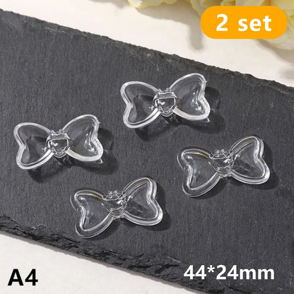 2pcs Pet Hair Keepsake Box Transparent Dog Cat Fur Storage Box For DIY Memorial Decoration Gift For Pet Lovers Display Souvenir