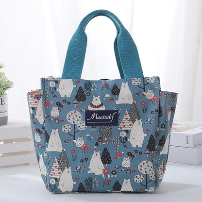 Rilibegan Lunch Bags Handbag Picnic Lunch Bags Bento Box For Family Outdoor Leisure Park Lunch Bag Big Capacity Family Lunch Bag