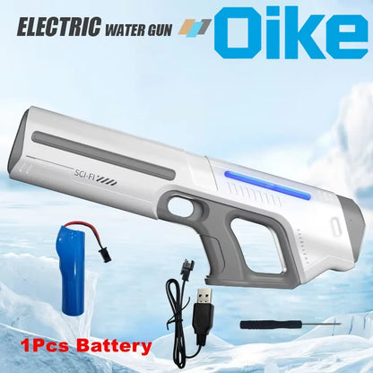 Electric Water Gun Toy for Adults Powerful Automatic Suction Water Blaster Summer Gift Beach Pool Garden Game Outdoor Fun Toy