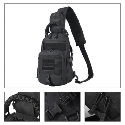 Multi functional outdoor chest bag, sports cycling, hiking, portable and wear-resistant crossbody bag