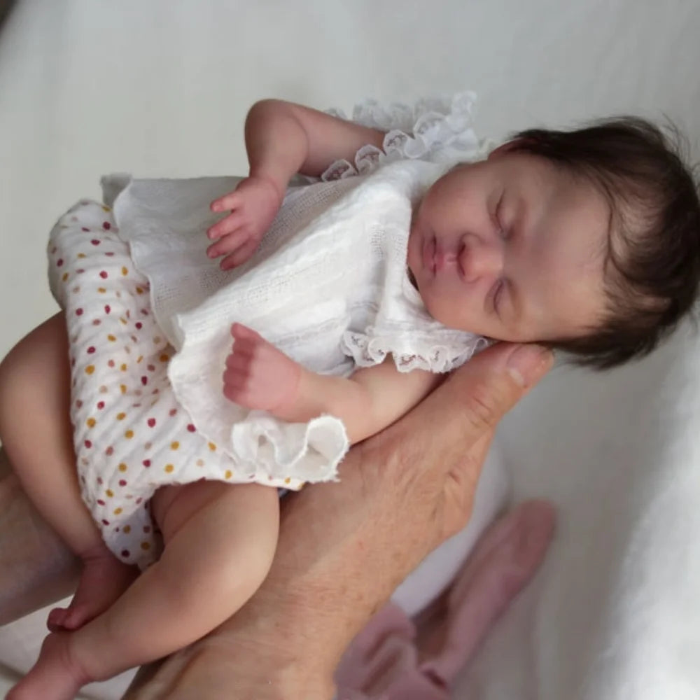 Mini bebe reborn kit Luna 12 Inches Reborn Baby Vinyl Doll Kit Unpainted Unassembled Doll Parts DIY Blank Reborn Doll Kit