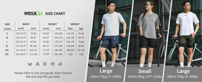 WOSAWE Bicycle Shorts Spring Summer Motocross Racing Shorts Downhill Mountain Bike short Pants Non-removable Cycling Underwear