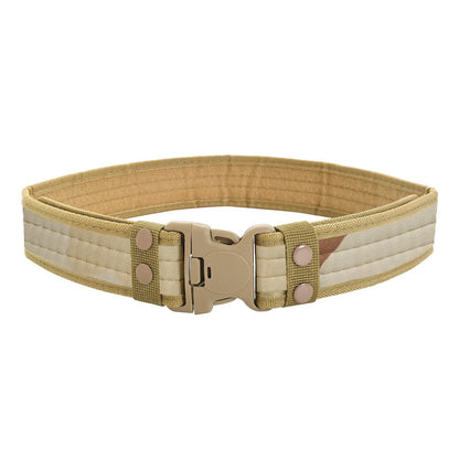 Men's Belt Outdoor Camouflage Tactical Belt Oxford Cloth Belt Mountaineering Belt Nylon Wide Waist Belt Work Belt Neutral Belts