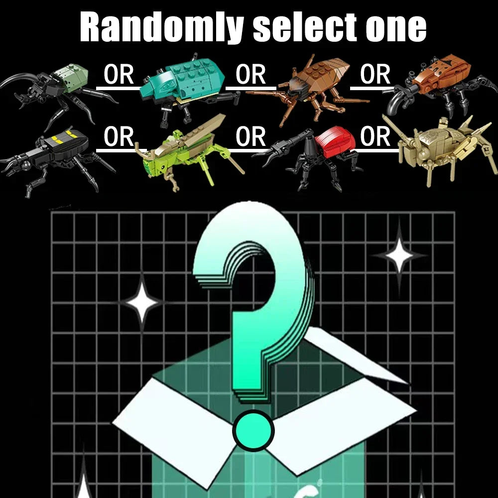Locust Insects Building Blocks Toys Set - Long-Lasting Play for Kids, Great Collectible Models Carabid Cricket Blattodea & More