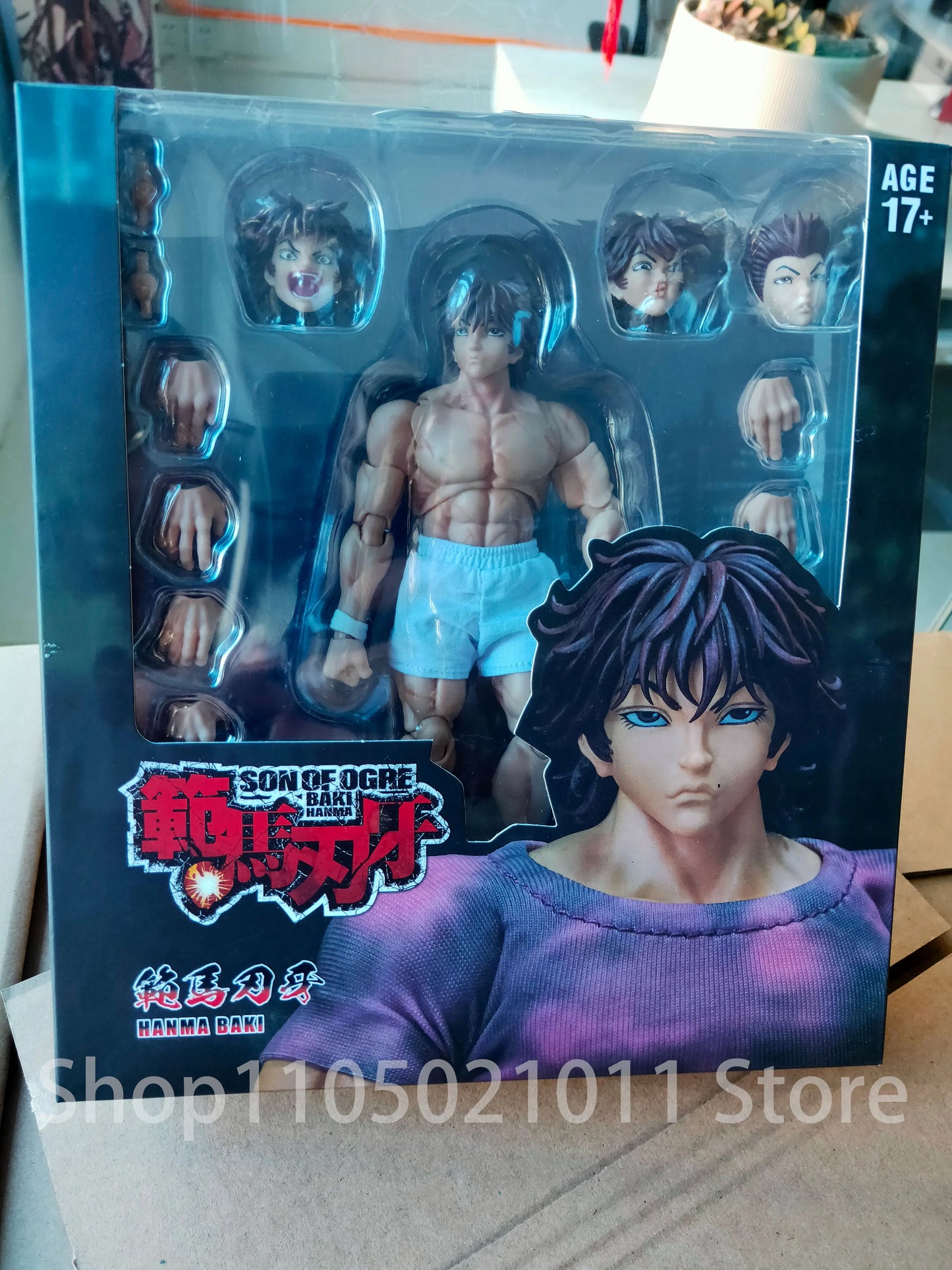 1/12 Scale Anime Baki Hanma Oni Action Figure Real Man Assembly Model Figurine Office Desktop Decoration Ornaments Boy'S Gifts