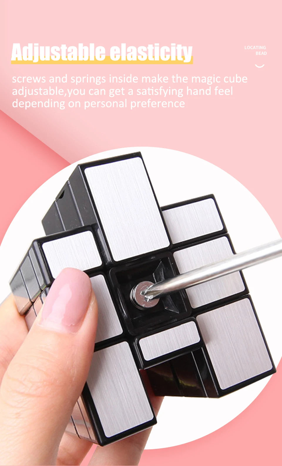 SENGSO Mirror Magic Cube 2x2 3x3 Golden Silver Magic Cubo Profession Puzzle High Quality Children's Toys