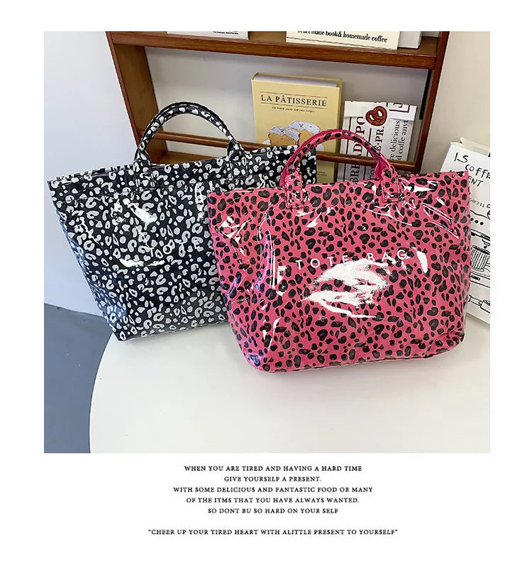 Leopard Print Women's Handbag Summer New Large-capacity Fashionable Tote Bag Fashionable Handbag Bags for Women Designer Bags