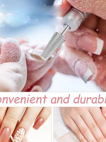 1pc Nail Drill Bits 3/32'' - L-Shaped Smooth Stop Barrel Carbide Bit  for Professional Finish, Fast Remove, Shape & Smoo