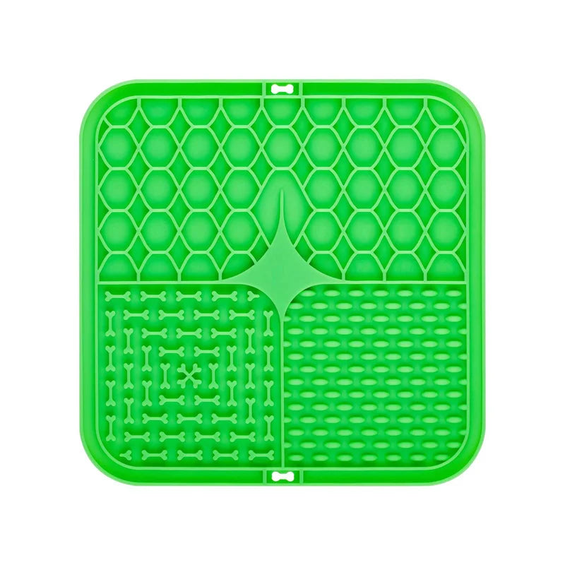 Pet Lick Silicone Mat Pet Slow Food Plate Dog Bathing Distraction Silicone Dog Sucker Food Training Dog Feeder Supplies for Dogs