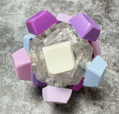 Decompression Button 12 Key Cube Ball Decompression Button Keyboard Ball Fingertip Press Button Axis Tester Toy Surprise