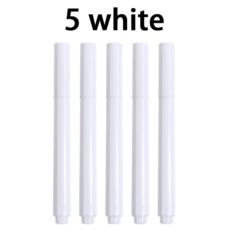 Liquid Chalk Erasable Pen 3-100Pcs White Marker for Glass Windows Blackboard Chalkboard Whiteboard Marker Drawing Chalk Pens