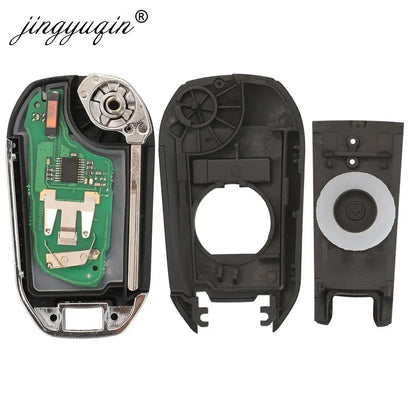jingyuqin 433.92Mhz ID46-pcf7941 Car Remote Key 2/3 Buttons Fob For Peugeot 508 208 2008 301 308 5008 Citroen C-Elysee C4-Cactus