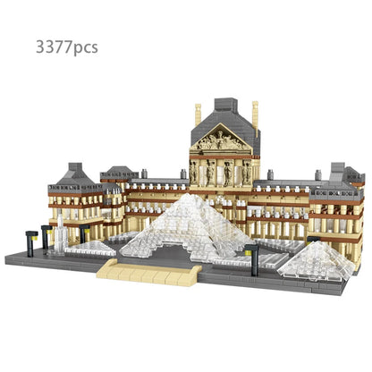 KNEW BUILT The Leaning Tower of Pisa Euro Constrution Micro Mini Building Blocks for Adult Child Toys Set Roma Colosseum Bricks
