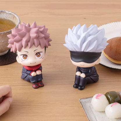 Q Version Jujutsu Kaisen Figure Gojo Satoru Yuji Itadori Model Car Cake Decoration Collectible Doll Gashapon Toy Anime Gift for