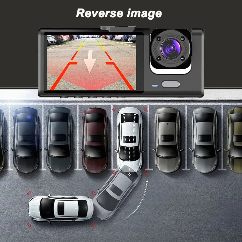 1080P Car Dvr 2/3 Camra Dash Cam for Cars Camera for Vehicle Recorder Video Front Optional Rear Camera  Night Vision Dashcam