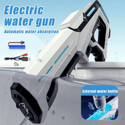 43cm Electric Water Guns For Adults Powerful Squirt Automatic Water Suction Water Blasters Summer Outdoor Beach Toy For Kid Gift