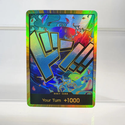 1PCS/30Pcs One Piece TCG GOLD DON!! Anime Collection Cards PRB-01 Foil English SUPER PARALLEL FOIL NM Refraction The Gift