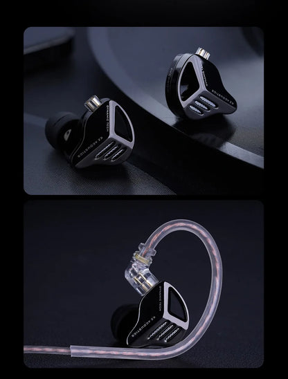 KZ ZVX PRO Dynamic In Ear Earphones HIFI Bass Earbuds Metal Monitor Headphones Sport Noise Cancelling Music Headsets