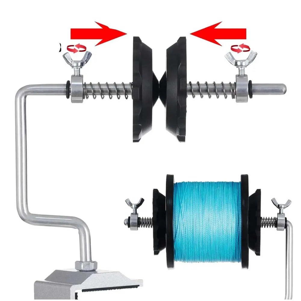 JSFUN Fishing Line Spooler for Baitcasting Spinning Reel Portable Fishing Line Winder Machine Reel Spooler Fishing Tackle Tools
