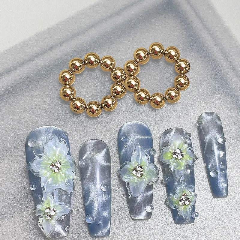 10pcs/20pcs Water Ripple Cat Eye Magnetic Gel Beads Multifunctional Nail Art Flower Carving Cat Magnet DIY Nail Art Design Tool