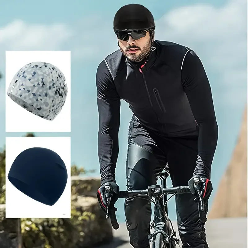 Sun Beanie Hats,Quick Dry Helmet Cycling Cap Anti-Sweat Sports Hat Motorcycle Bike Riding Bicycle Cycling Hat Unisex Inner Cap