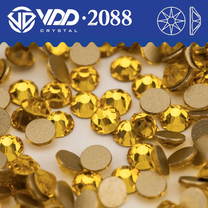 VDD SS16-SS30 High Quality AAAAA 2088 Rhinestones Crystal Flatback 8 Big 8 Small 16cut Stones For DIY Crafts Nail Art Decoration