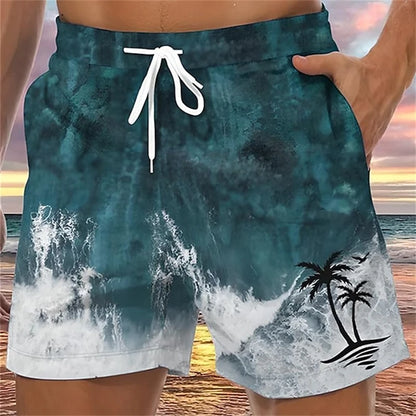 Coconut Tree 3D Print Sports Quick-Dry Breathable Men Kid Outdoor Street Casual Vacation Comfort Parent-child Short Beach Pants