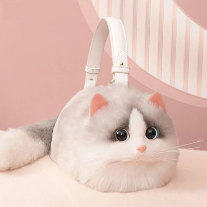 New Cute Popular Cat Small Bag Smooth Hand Feeling Not Easy To Lose Hair Hundred Mobile Phone Net Red Chain Crossbody Bag