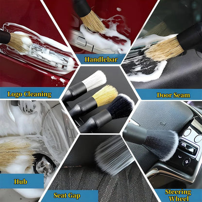 4-5PCS Car Detailing Brush Set Air Conditioning Vent Clean Crevice Sweep Dust Duster Auto Interior with Brush Car Wash Tool Set
