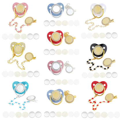 Only Blank Newborn Pacifier Clip Holder Baby Shower Gift Toddler Pacifier Dummy Baby Teether Infant Nipple BPA Free